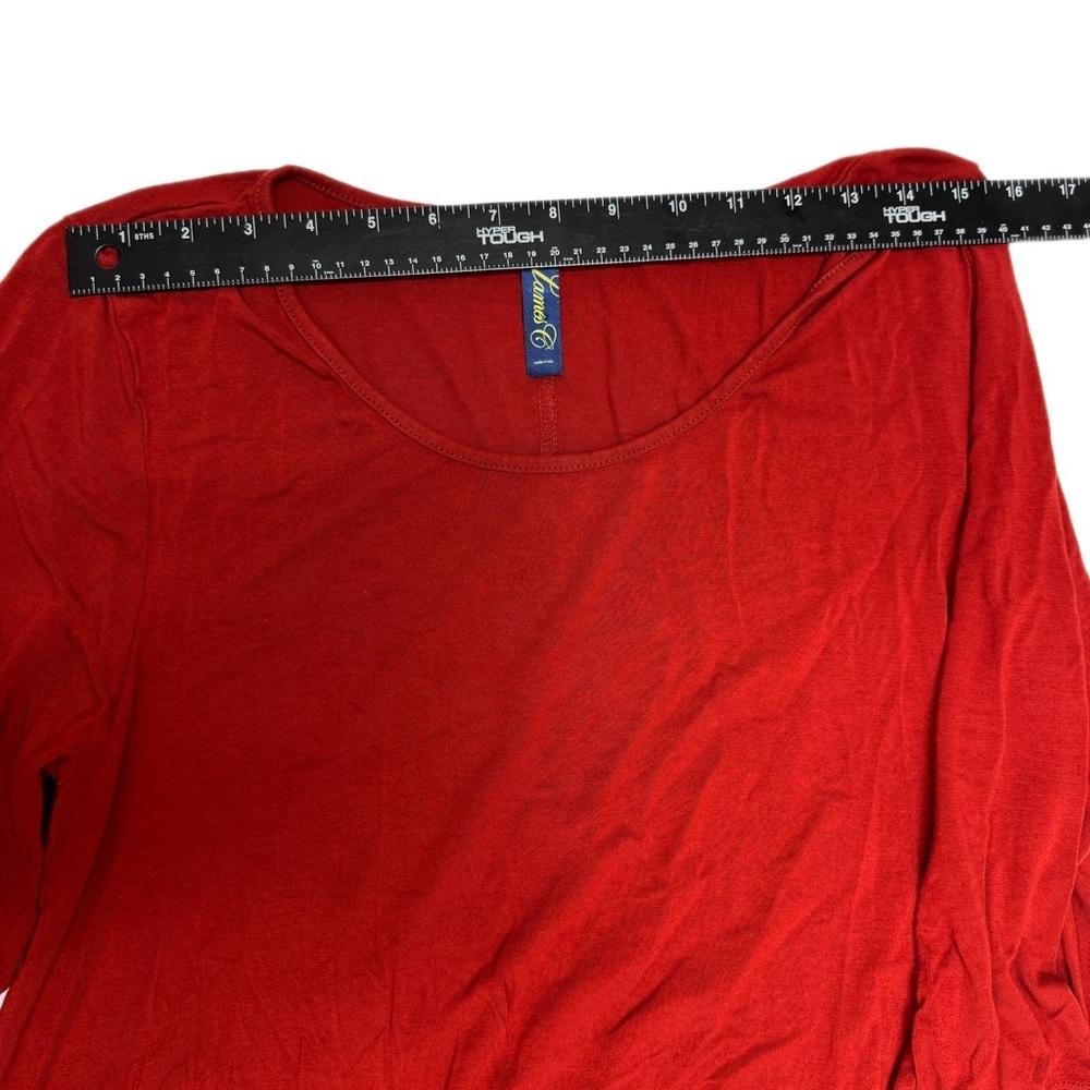 Deep Red Women's Tunic Top size - Picture 6 of 6